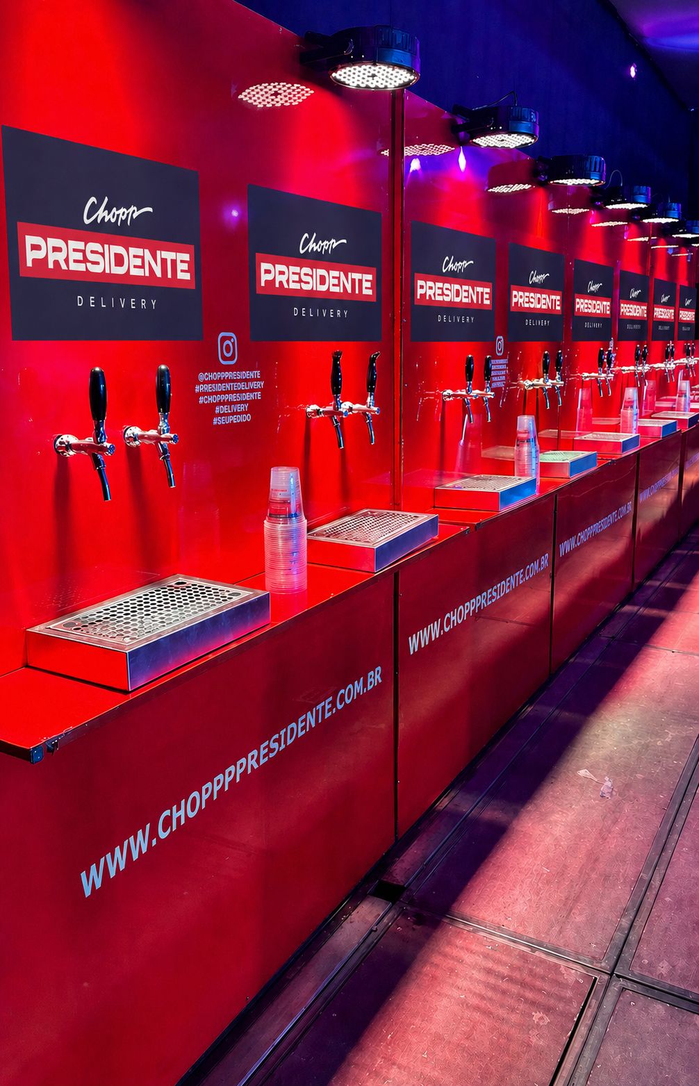 Estrutura de chopeiras Chopp Presidente